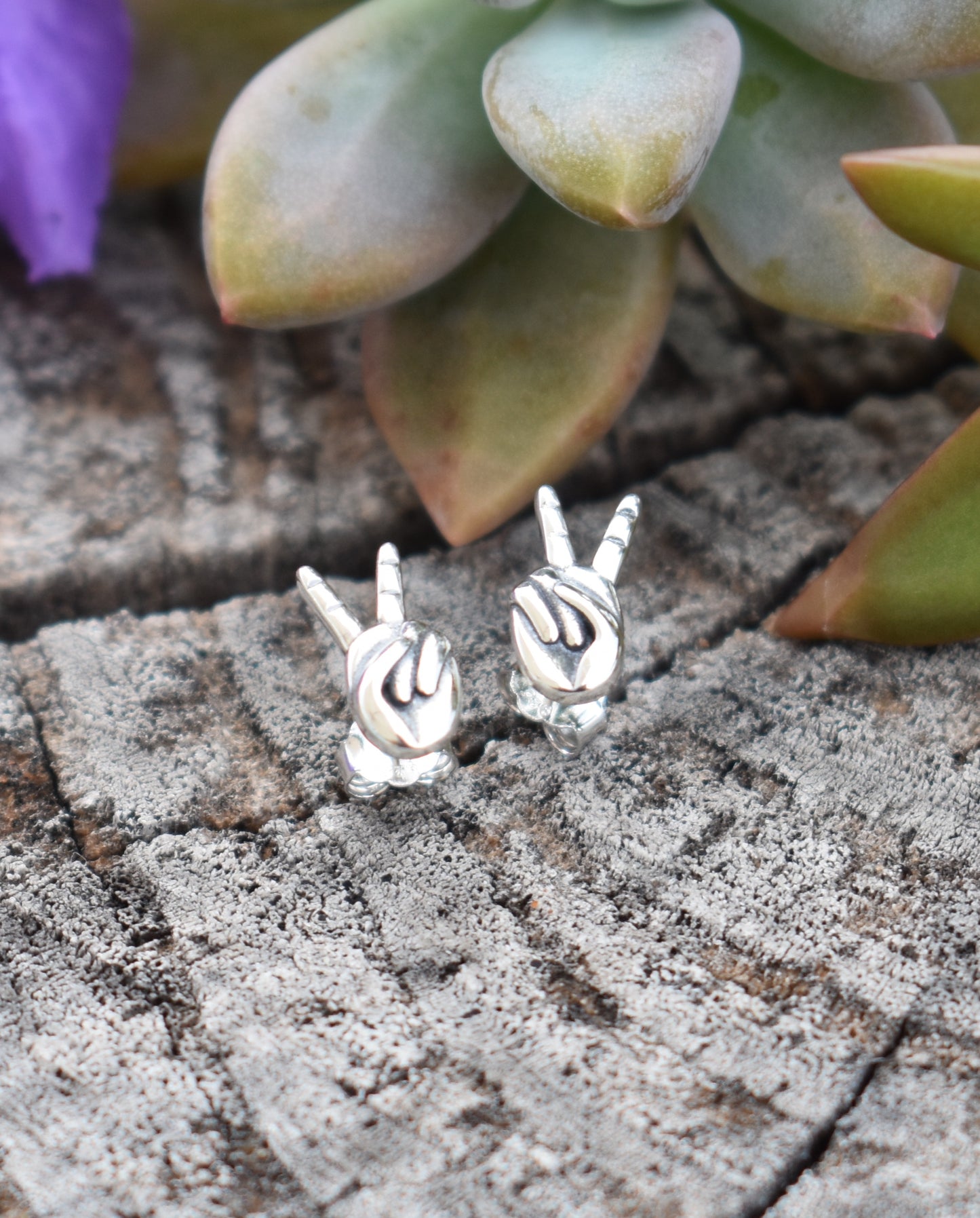 Peace Sign Earrings-Sterling SIilver, Dainty Earrings, Hippie Vibe-Peace Symbol