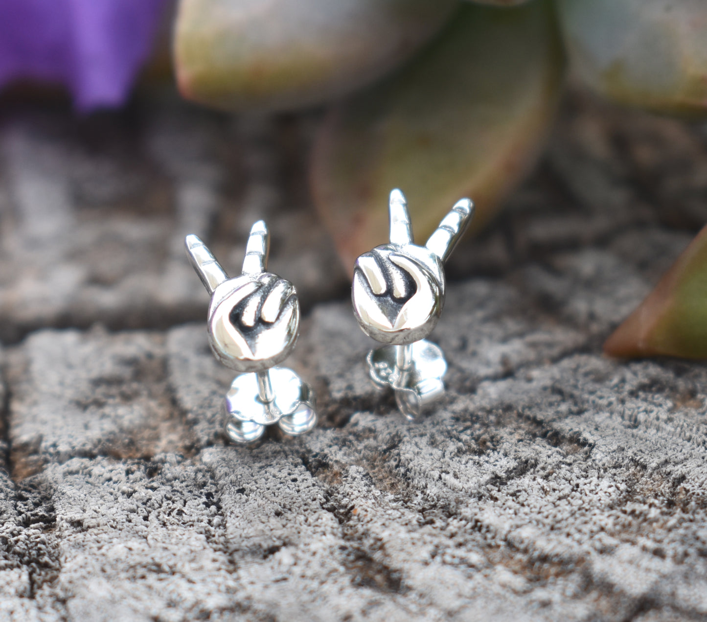 Peace Sign Earrings-Sterling SIilver, Dainty Earrings, Hippie Vibe-Peace Symbol