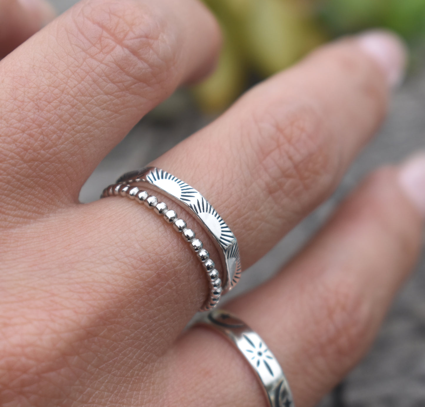 Sunburst Ring-Celestial Ring, Sterling Silver Ring-Sun Ring-Leo Stacking Ring