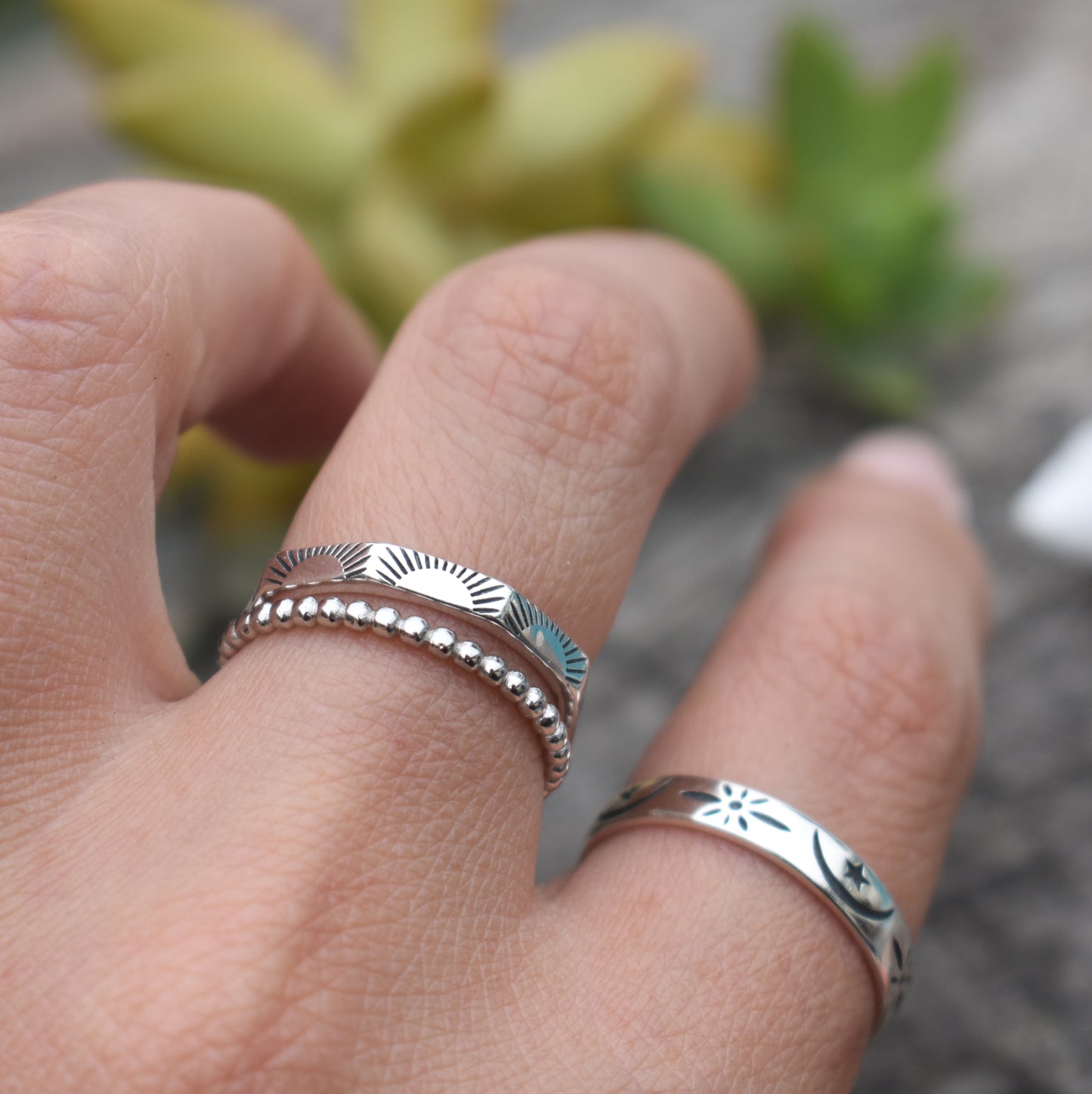 Sunburst Ring-Celestial Ring, Sterling Silver Ring-Sun Ring-Leo Stacking Ring