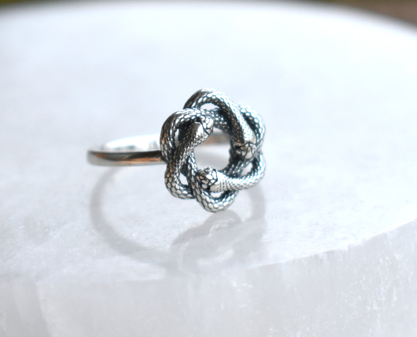 Triple Snake Knot Ring-Sterling Silver