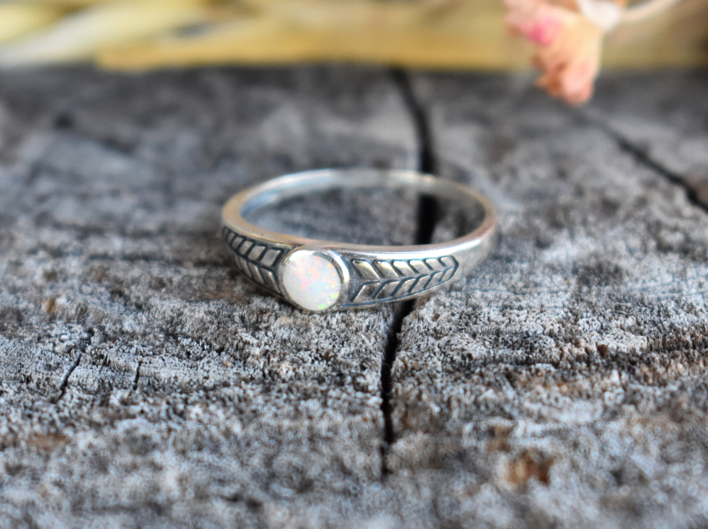 Arrow Opal Ring-Sterling Silver