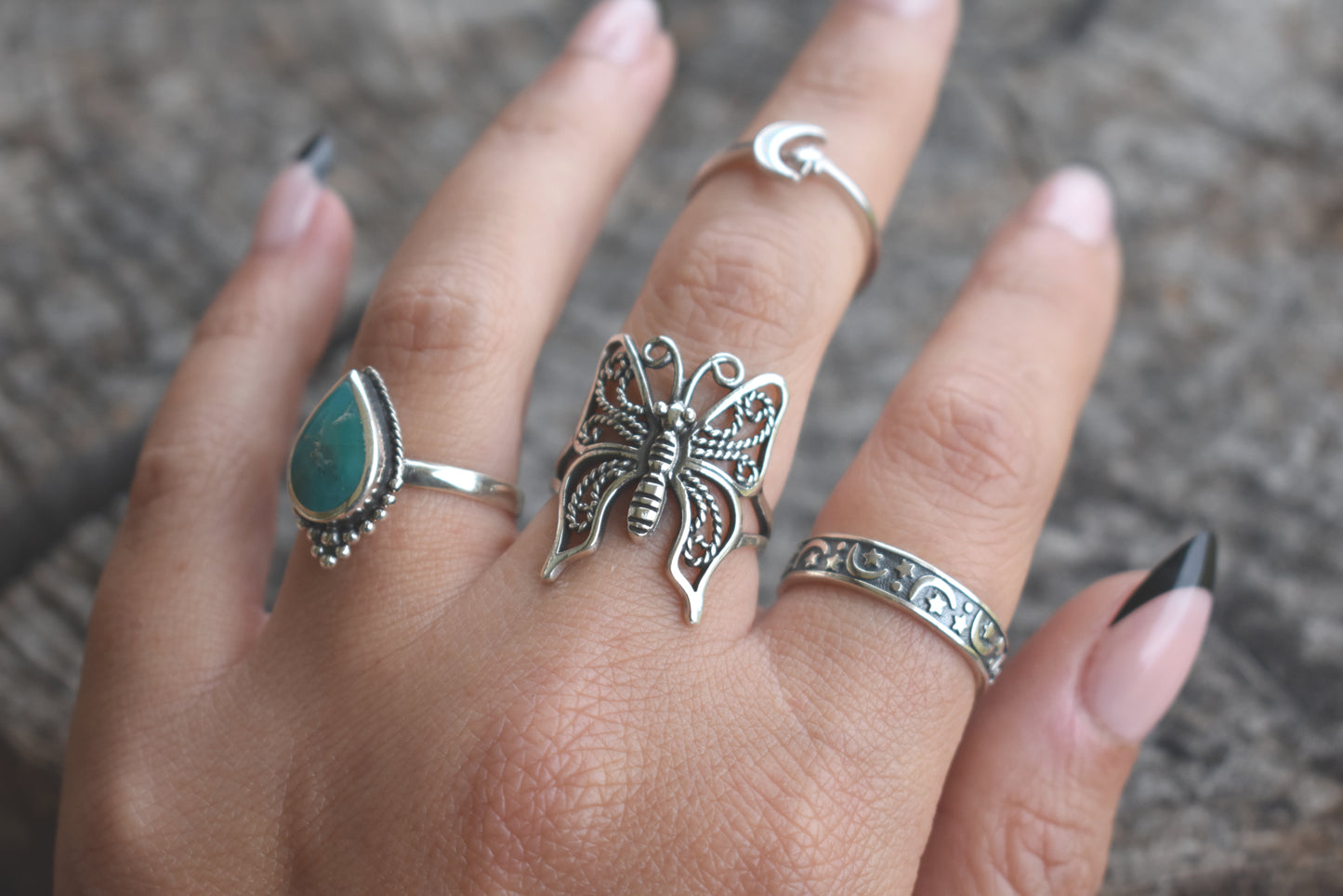 Boho Butterfly Ring-Sterling Silver