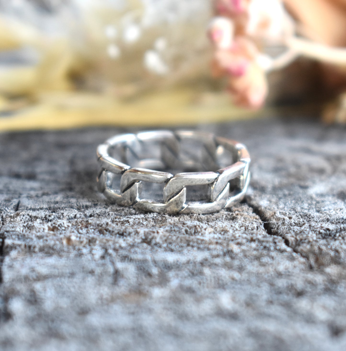 Chain Link Ring-Sterling Silver