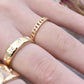 Gold Chain Rings-18k Gold Vermeil