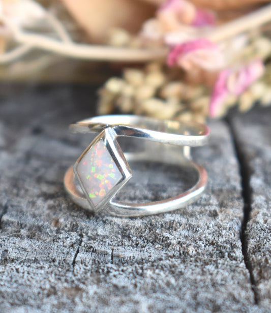 Diamond Opal Statement Ring