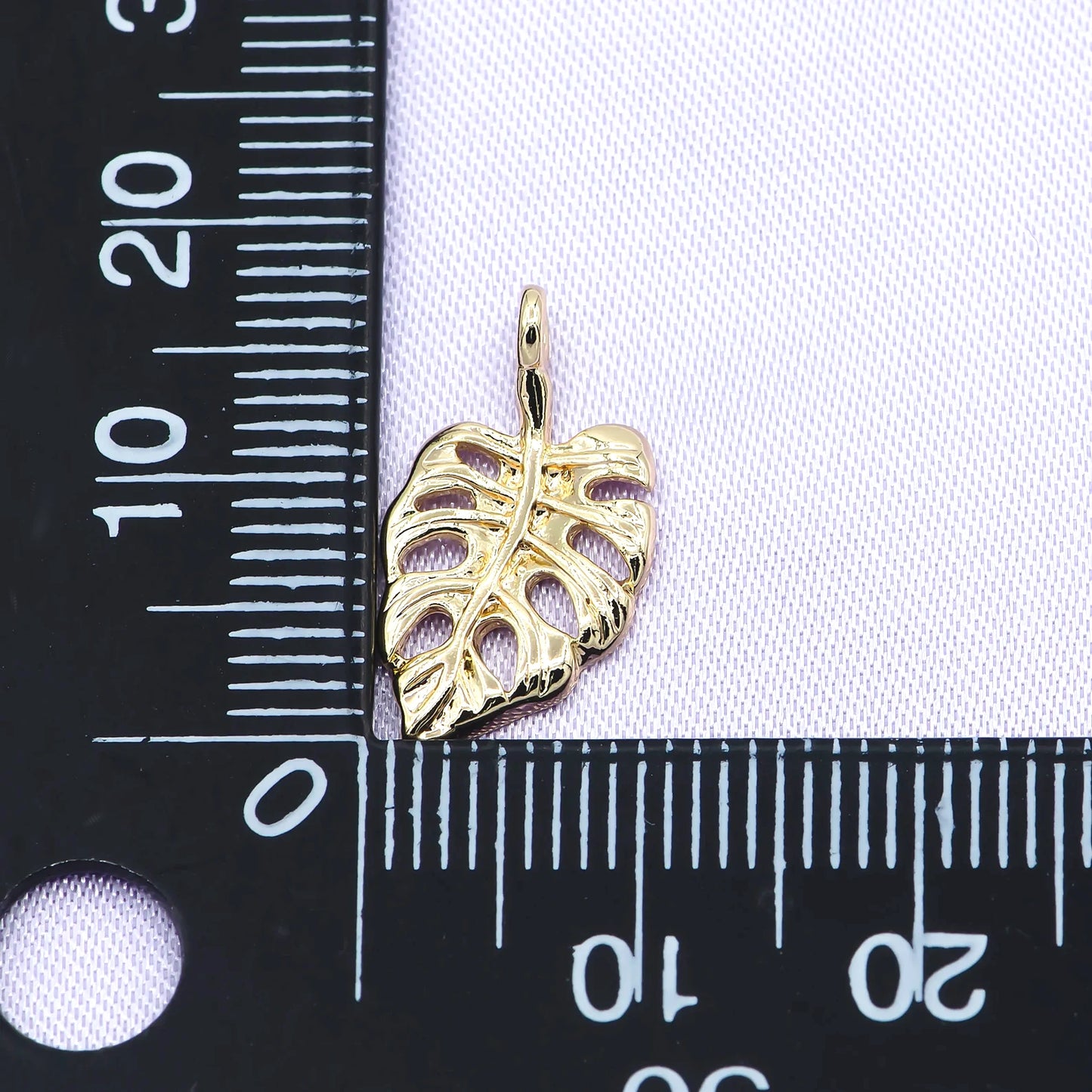 Gold Monstera Leaf Necklace-14k Gold Fill