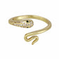 Gold Snake Ring, Death And Rebirth-Snake Medicine-18k Gold Vermeil