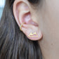 Gold Mountain Stud Earrings-18k
