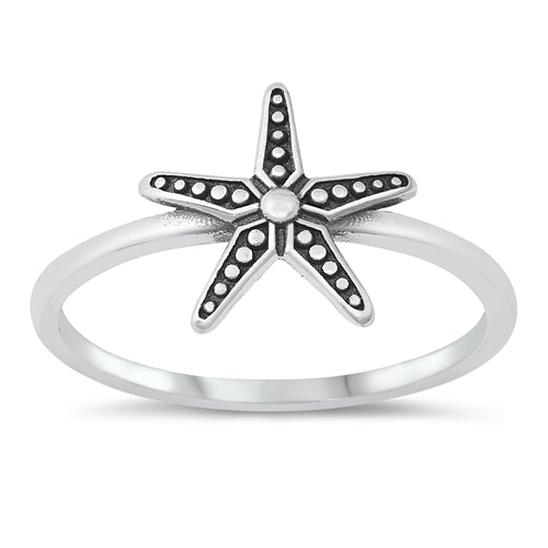 Starfish Beach Ring-Sterling Silver