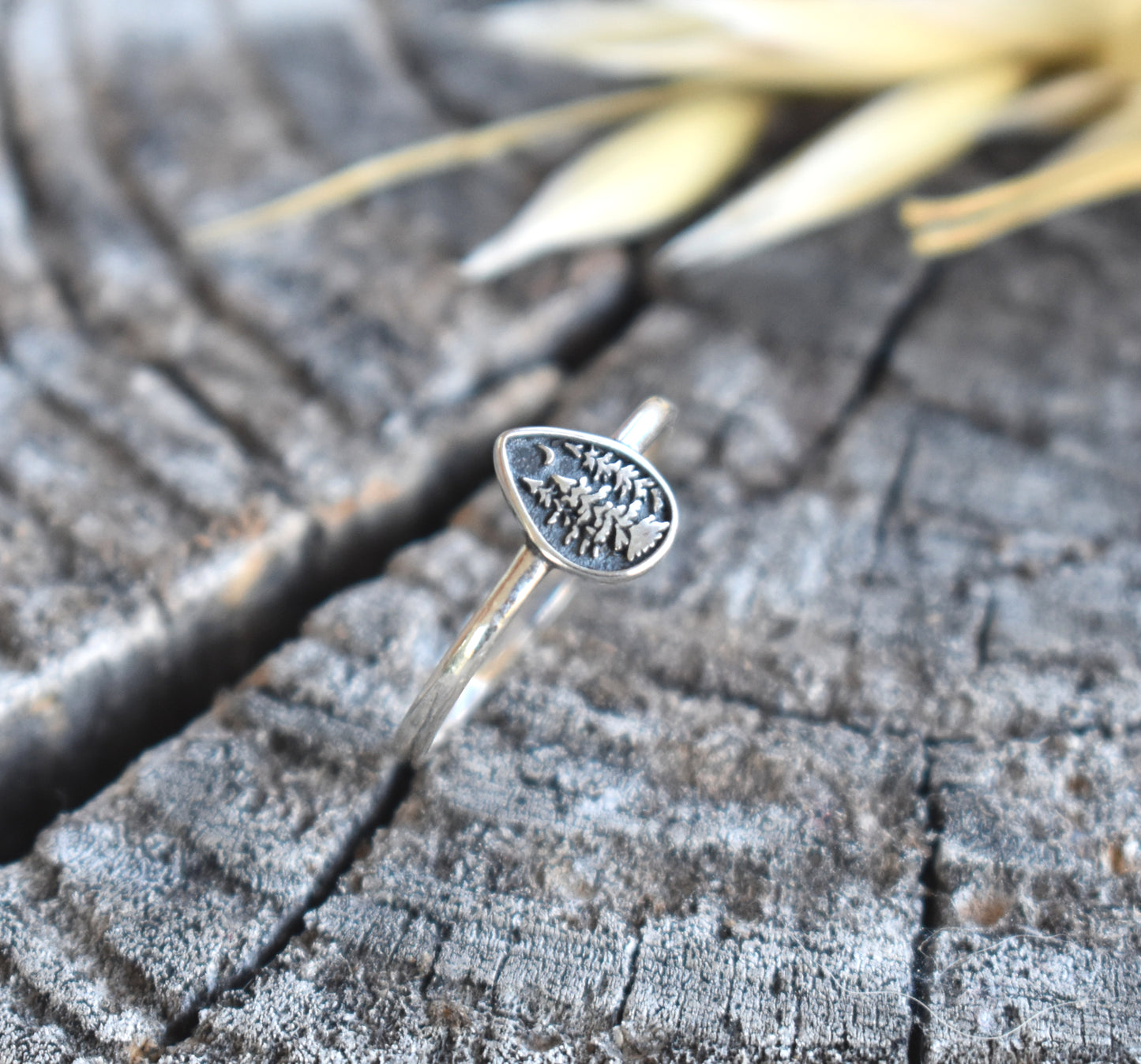 Forest Tree Ring-925 sterling silver