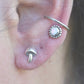 Mushroom Earrings- Mushroom Studs, Mushroom Jewelry- Silver Earrings