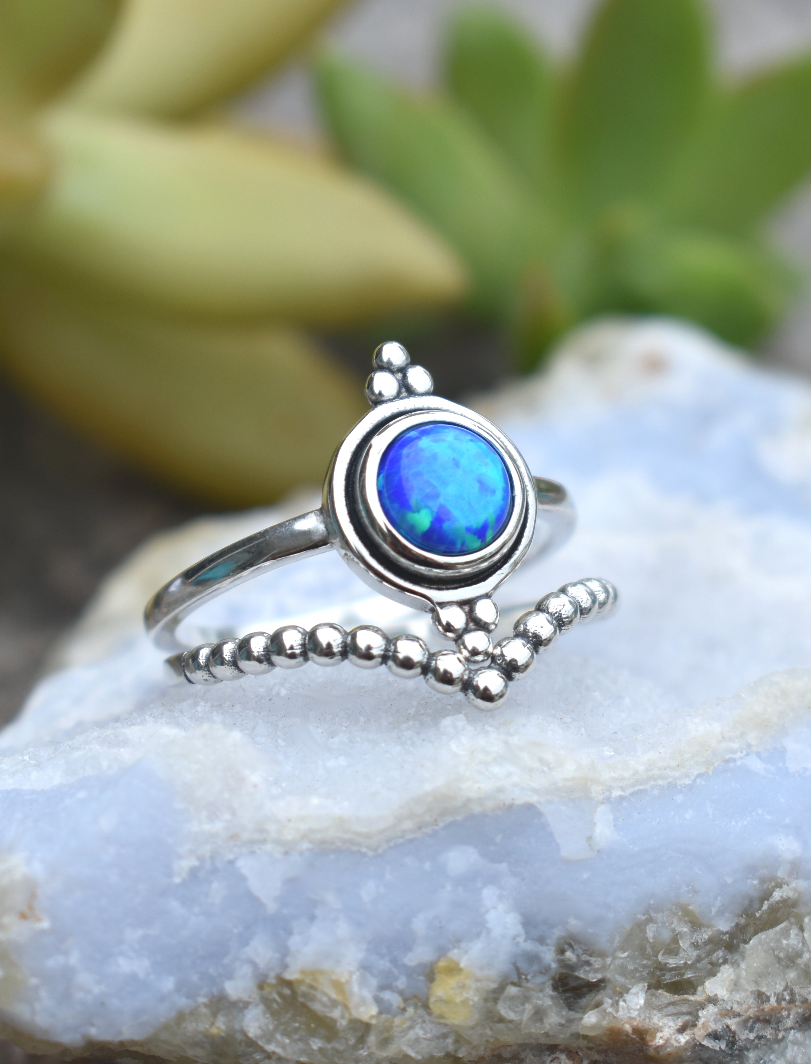Vintage Style Opal Ring (choose color) – LE Jewelry Designs