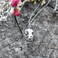 Kitty Skull Necklace-Sterling Silver, Cat Lovers-Cat Familiars