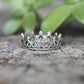 Crown Ring- Princess ring, Sterling Silver Ring, Tiara Ring, Bridesmaid Gift