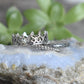Princess Ring- Crown Ring, Stack Ring Set, Silver Rings