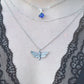 Death Head Moth Necklace-Hawkmoth Necklace- Sterling Silver Moth Necklace