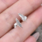 Feather Earrings- Feather Studs, Feather Jewelry-Sterling Silver Feather Earrings