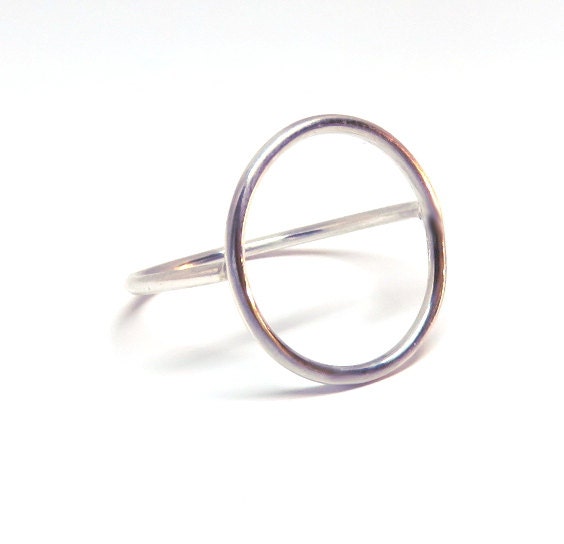 Circle Ring- Silver Circle Ring, Infinity Ring, Eternity Ring, Karma Ring-Silver Ring