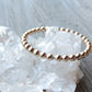 Gold Bead Ring- Gold Stacking Ring, Gold Rings, Gold jewelry
