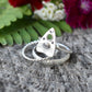 Planchette Ring- Ouija Ring, Moon And Star Ring, Evil Eye Ring-Witchy Silver Ring
