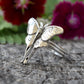 Luna Moth Ring- Moth Ring, Luna Moth Jewelry, Butterfly Ring-Silver Moth Ring