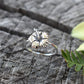 Hibiscus Ring-  Flower Ring, Tropical Ring, Hawaiian Jewelry- Silver Flower Ring