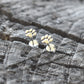 Paw Earrings- Dog Studs, Dog Jewelry, Pet Lover Gift, Puppy Earring-Silver Stud Earrings