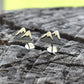 Mountain Earrings- Mountain Studs, Snow Capped Mountain- Silver Mountain Studs