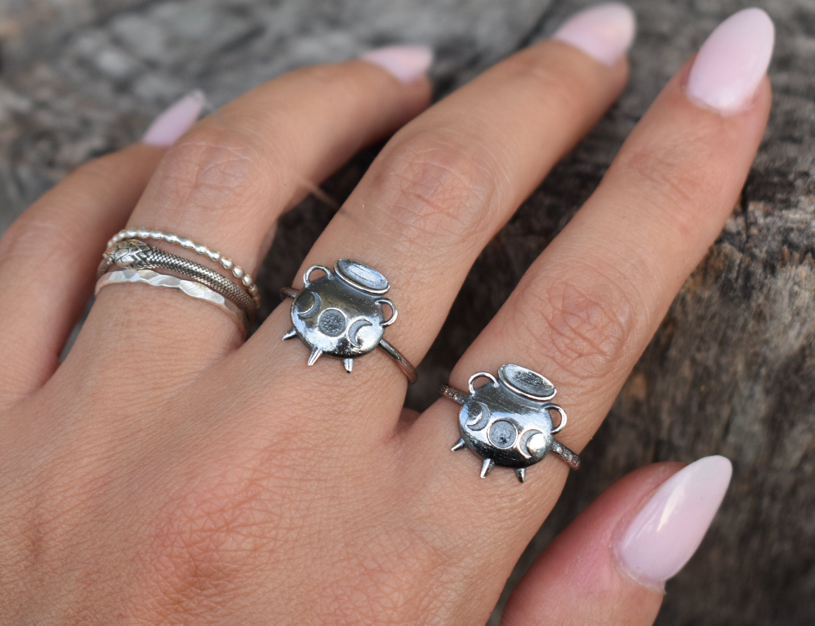 Sterling silver sale witch ring