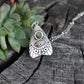 Planchette Necklace- Ouija Necklace, Spirit Board, Evil Eye Necklace-Silver Necklace