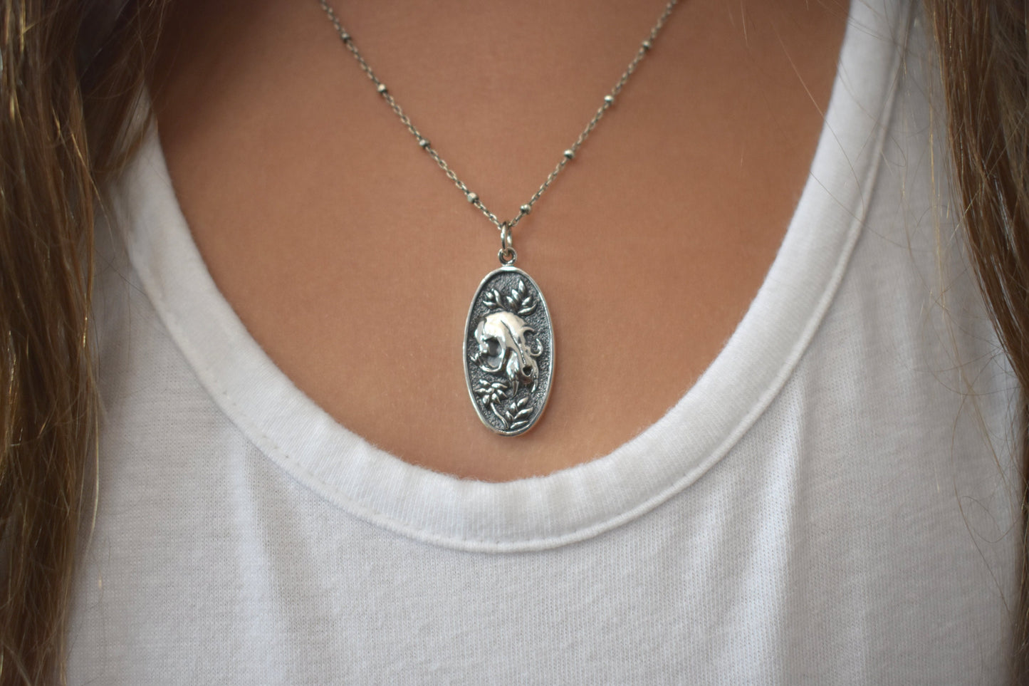 Cat Skull Necklace- Skull Necklace, Kitty Skull, Skull Jewelry, Halloween Necklace