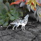 Wolf Necklace- Wolf Jewelry, Wolf Medicine, Wolf Totem-Silver Necklace