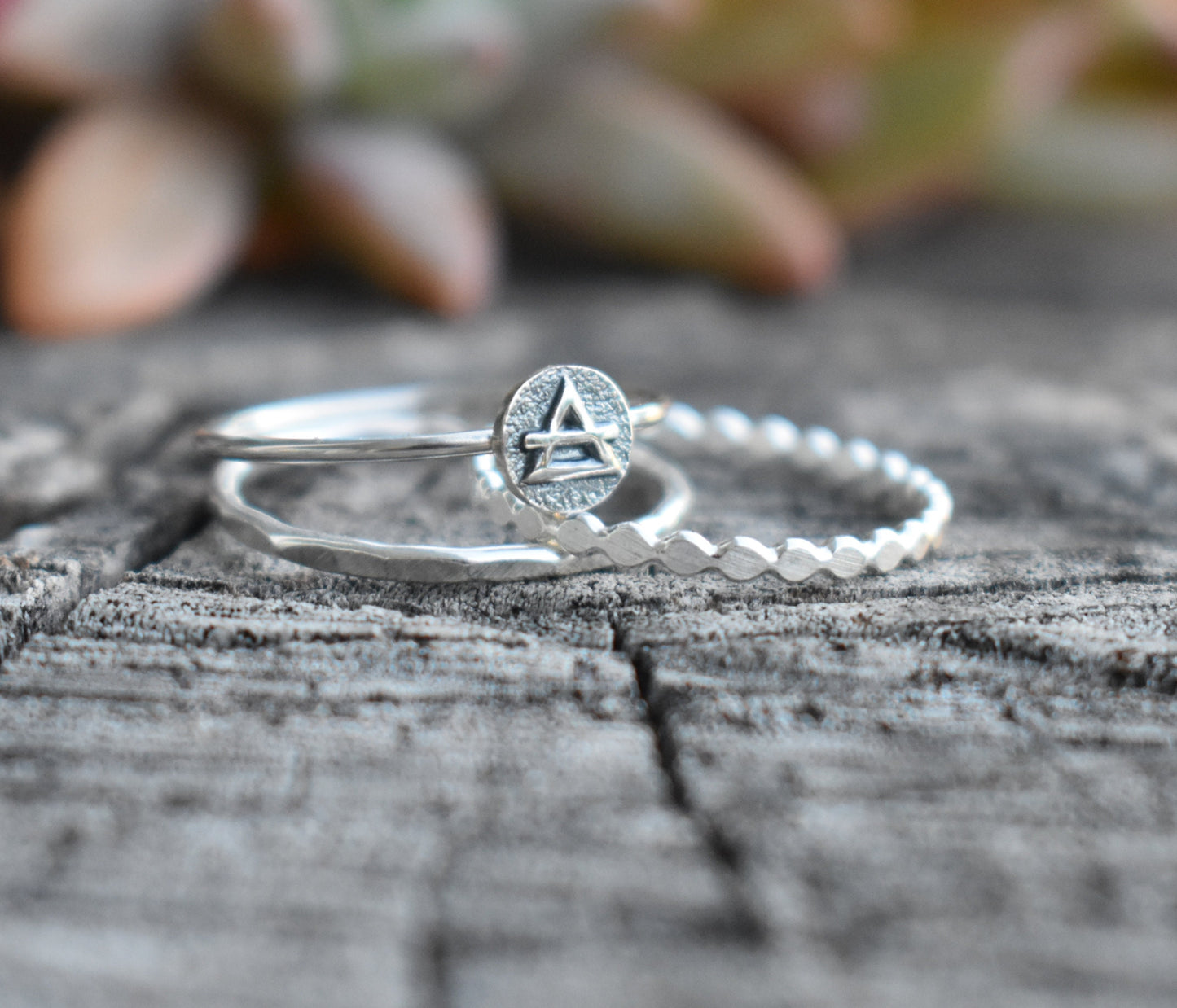 Elements Ring- Fire Ring, Air Ring, Earth Ring, Water Ring, Four Elements-Frozen Rings