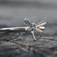 Dragonfly Ring- Dragonfly Jewelry, Good Luck Ring- Silver Dragonfly Ring