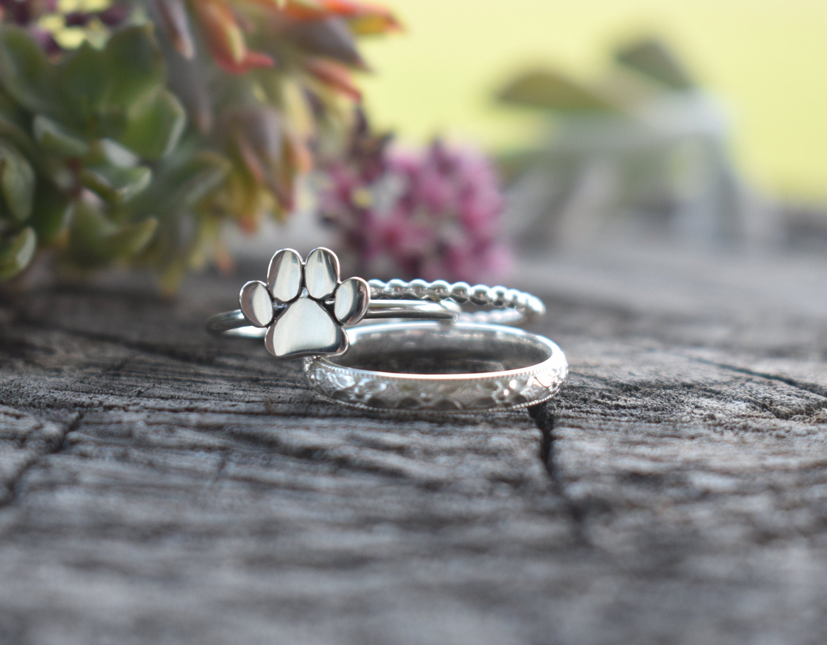 Buy Sterling Silver Dog Paw Ring, Adjustable Ring, Silver Ring, Dog Lovers,  Cute Ring, Pet Lover Gift, CZ Ring, Unique Ring, Animal Rings, Rings Online  in India - Etsy