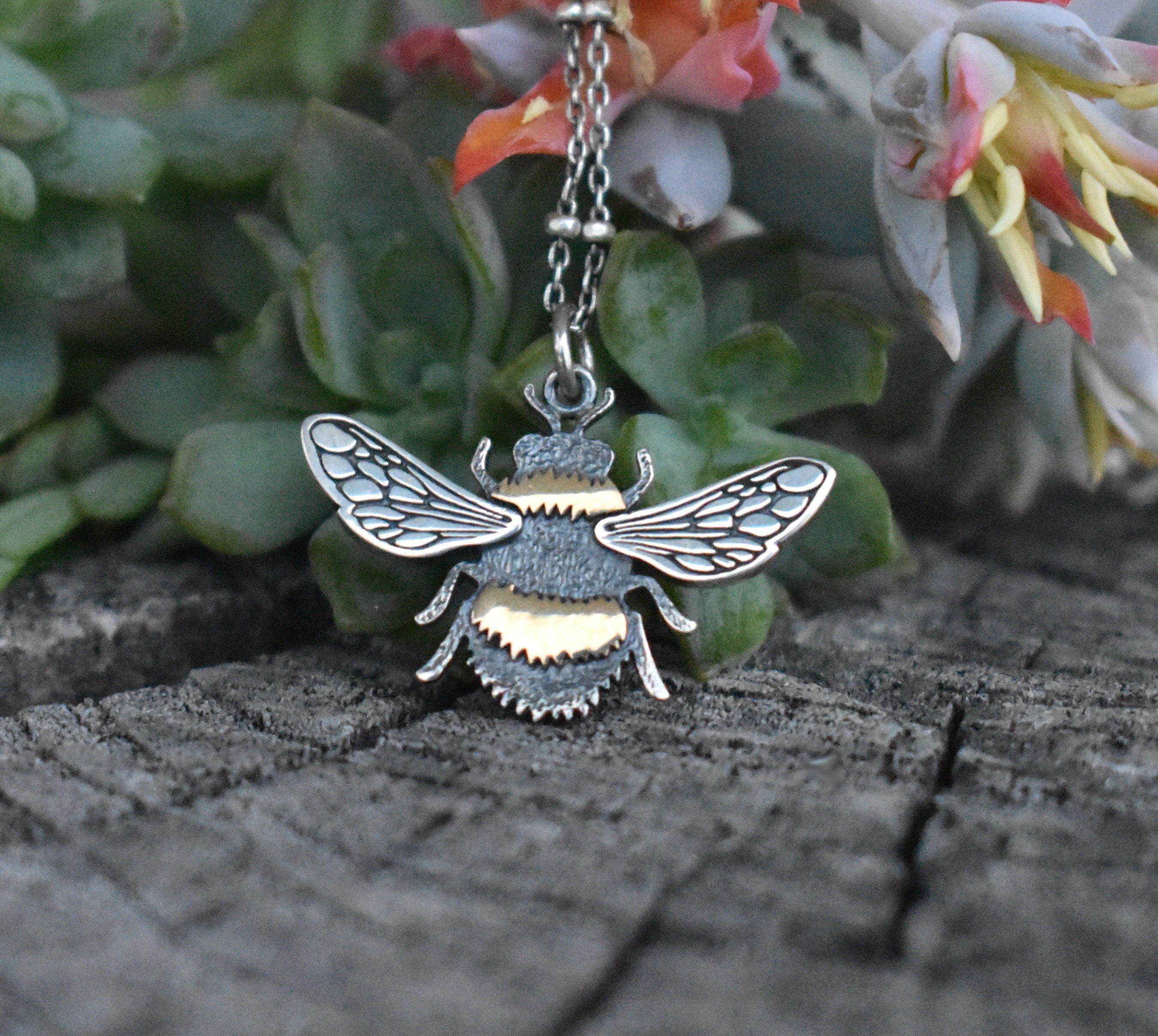Sparkle Bee Silver Bee Necklace | Olivia Burton London