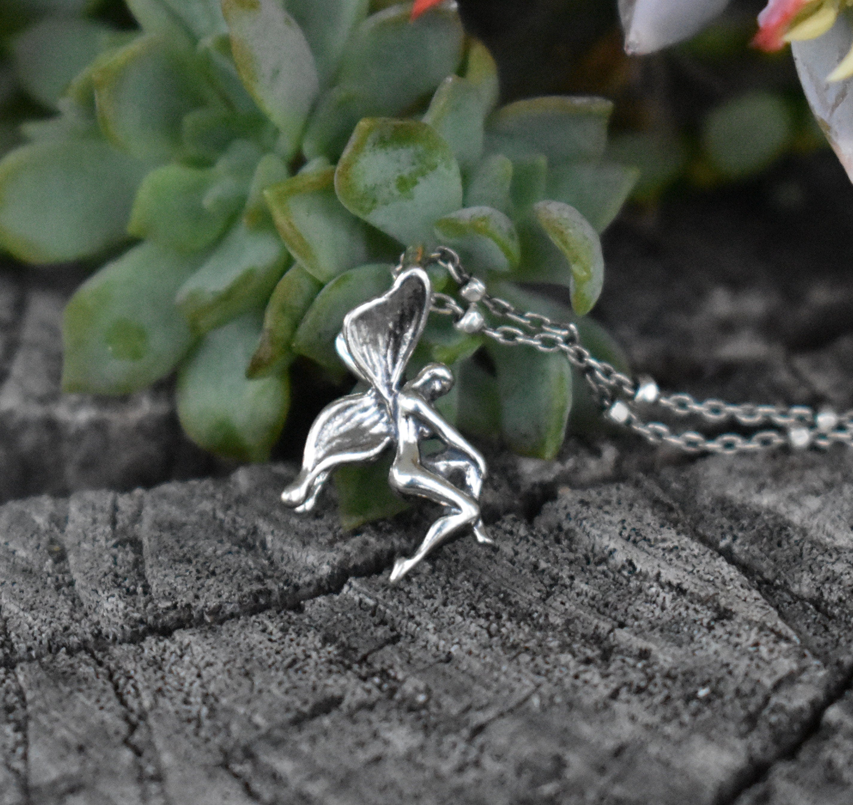 Sterling silver store fairy necklace