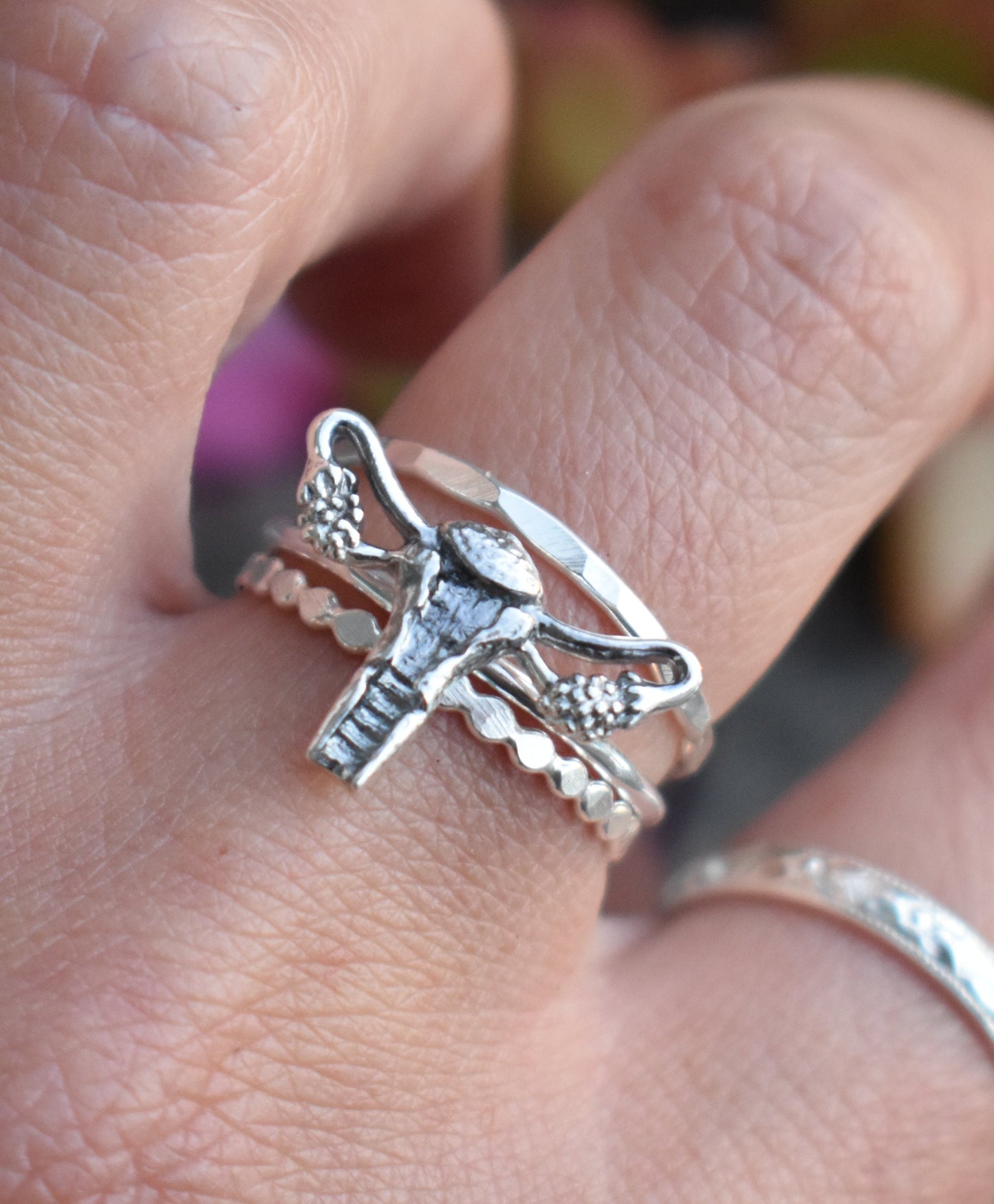 Uterus Ring- Female Anatomy, Feminist Ring, Feminist Jewelry, Divine Feminine, Fertility Ring