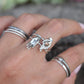Mudra Ring- Zen Ring, Yoga Ring, Hindu Mudra, Buddhist Jewelry-Hand Ring