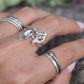 Mudra Ring- Zen Ring, Yoga Ring, Hindu Mudra, Buddhist Jewelry-Hand Ring