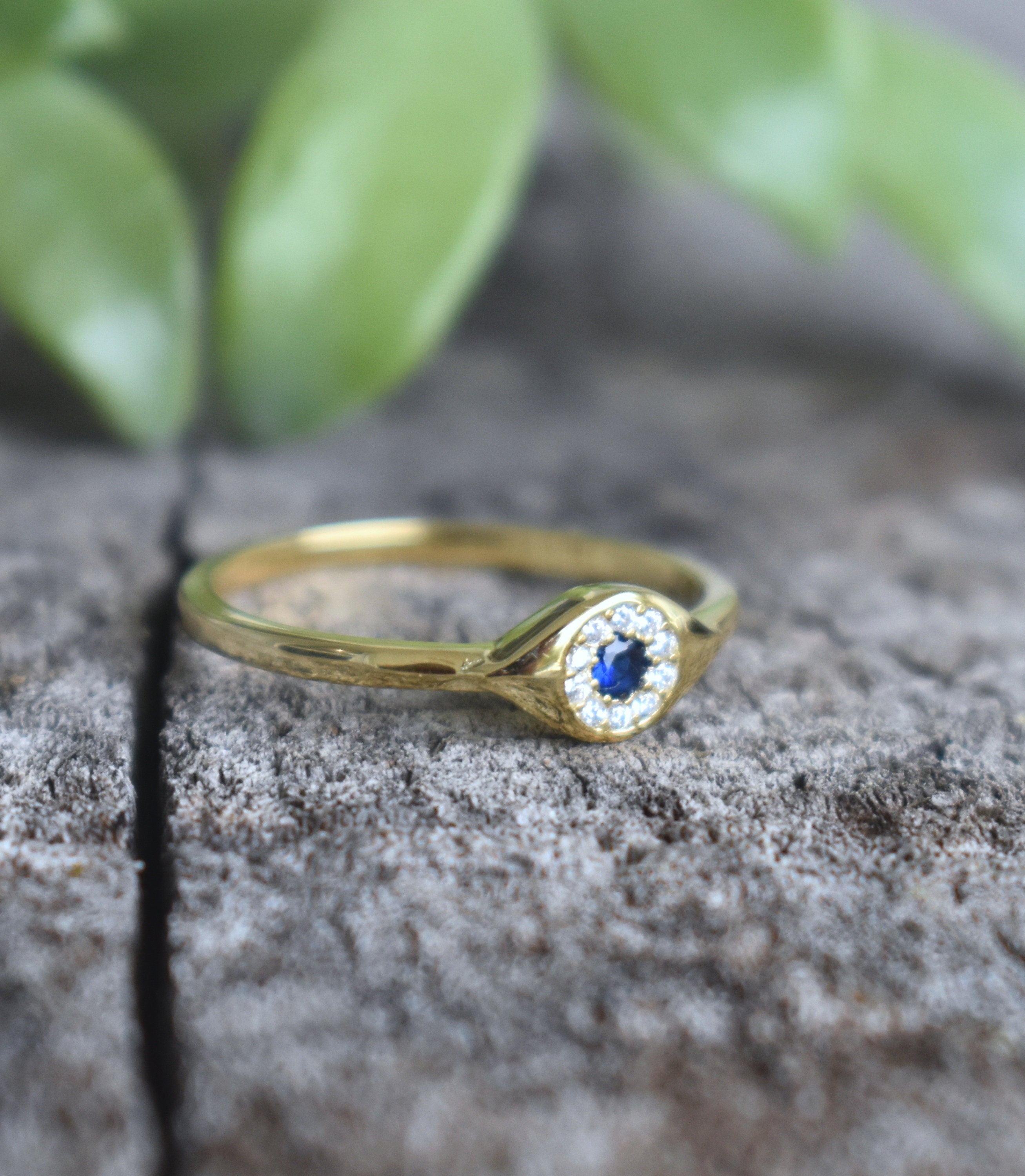 Swarovski evil eye ring on sale gold