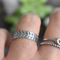 Vine Ring- Eternity Leaf Band, Branch Ring, Olive Leaf Ring, Silver Ring