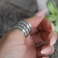 Bali Ring- Wide Statement Ring, Wide Band, Thumb Ring-Silver Ring