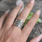 Bali Ring- Wide Statement Ring, Wide Band, Thumb Ring-Silver Ring