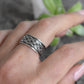 Celtic Ring- Double Braid Ring, Braided Band, Twist Ring, Rope Mens Ring