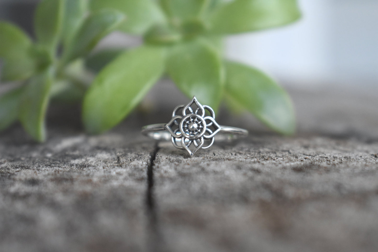 Mandala Ring- Sacred Geometry Ring, Meditation Ring, Yoga Ring, Life Ring