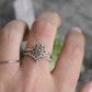 Mandala Ring- Sacred Geometry Ring, Meditation Ring, Yoga Ring, Life Ring