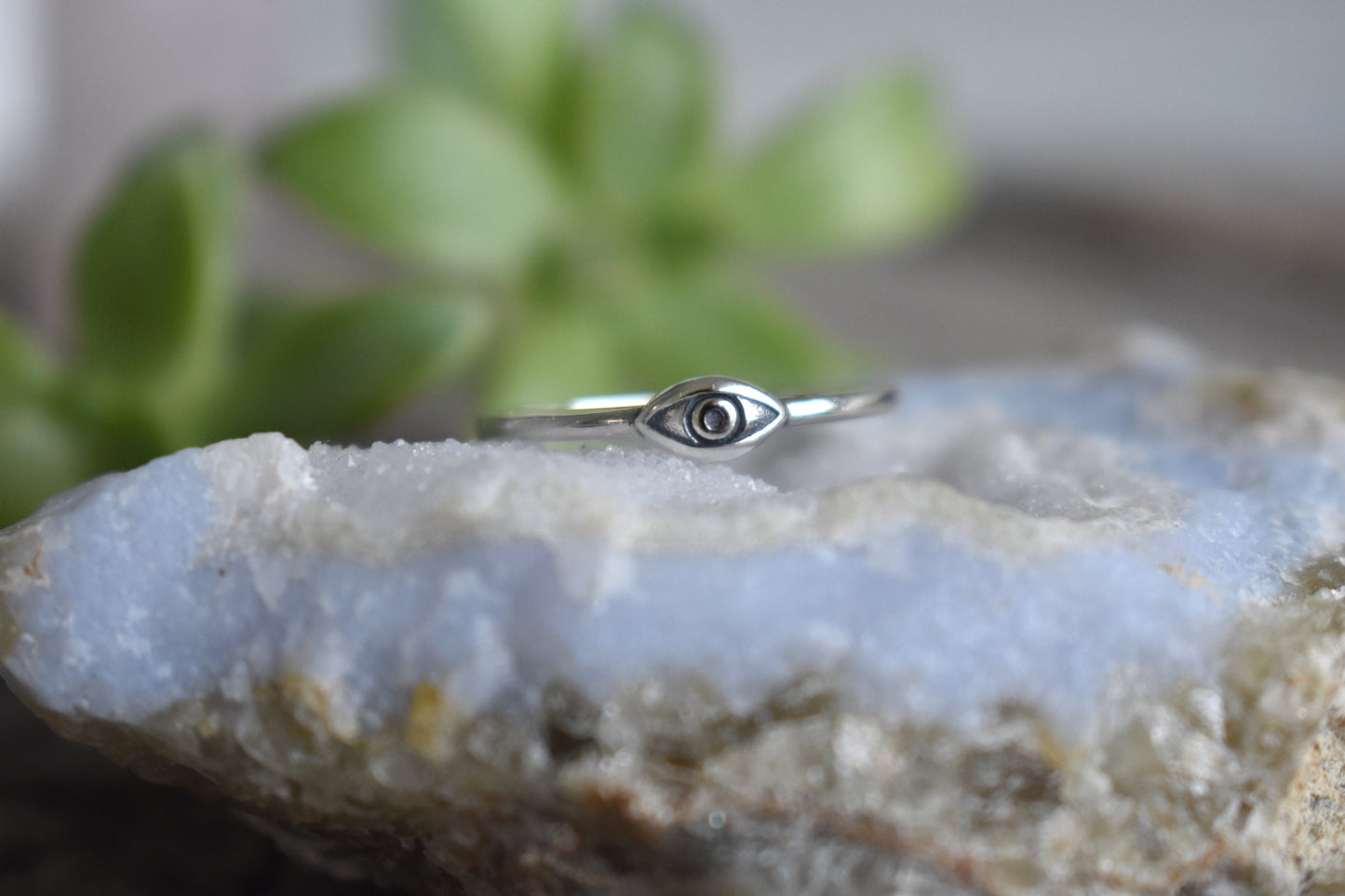 Evil Eye Ring- Silver Eye Ring, Witchy Jewelry, Fortune Telling- Silver Eye Ring