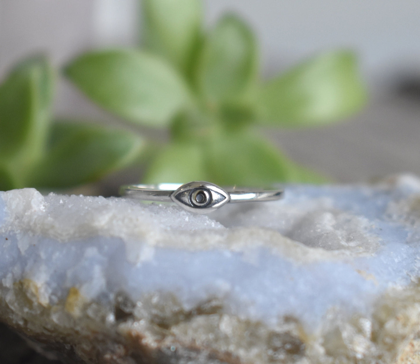 Evil Eye Ring- Silver Eye Ring, Witchy Jewelry, Fortune Telling- Silver Eye Ring